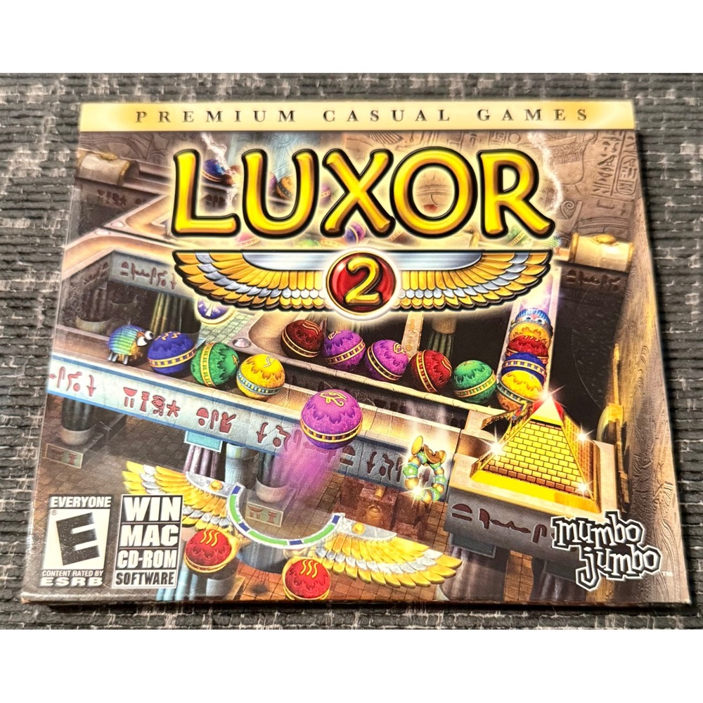 MumboJumbo Luxor 2 PC Mac CD-ROM Game X Win NEW Sealed Puzzle Egypt 2006